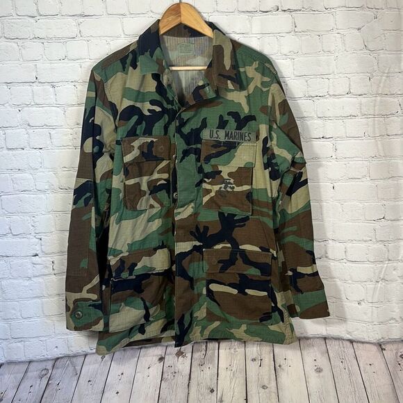 US Marines Camo Coat  Combat Uniform Combat size M Medium SP0100-99-D-0345 - Picture 1 of 7